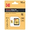 کارت حافظه microSDHC کداک مدل EXTRA PERFORMANCE کلاس 10 همراه با آداپتور ظرفیت 16 گیگابایت